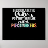 Poster Blessé Piecemaker Crochet Team, Couture Quilting (Devant)