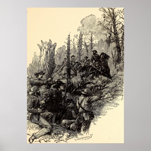 Poster Blessure du général Longstreet (Devant)