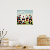 Poster Blessures - Rugby Art Print (Cuisine)