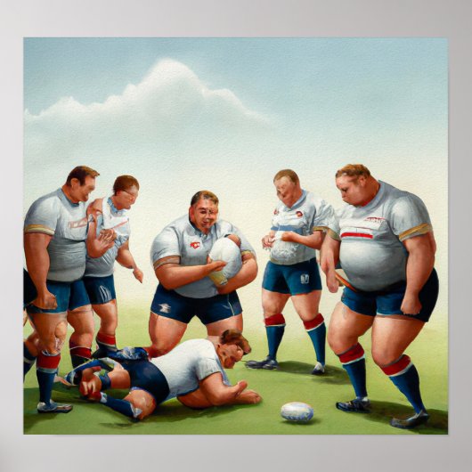 Poster Blessures - Rugby Art Print (Devant)