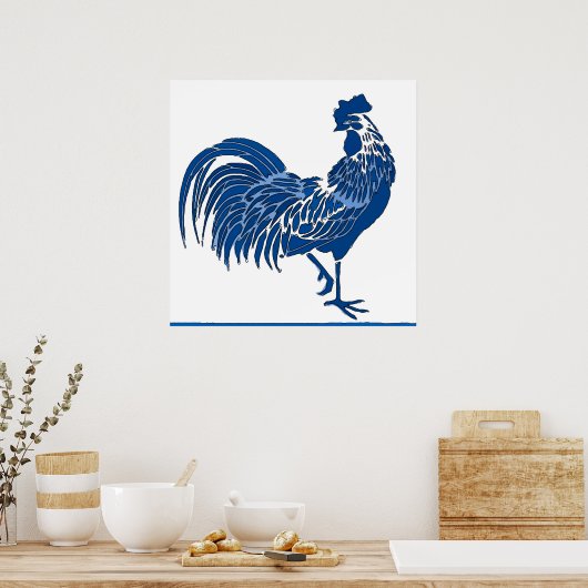 Poster bleu (Cuisine)