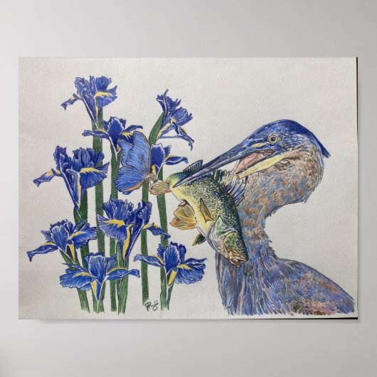 Poster Bleu (Devant)