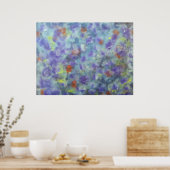 Poster bleu Abstrait (Cuisine)