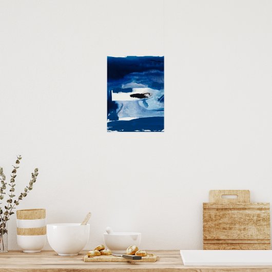 Poster Bleu Amore II (Cuisine)