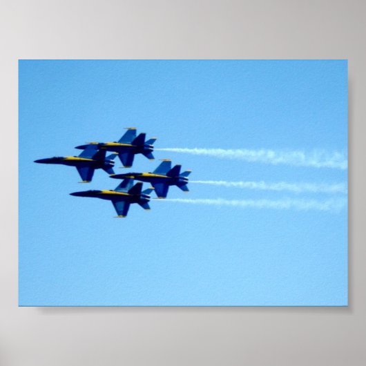 Poster Bleu Angles Signature Flyby (Devant)