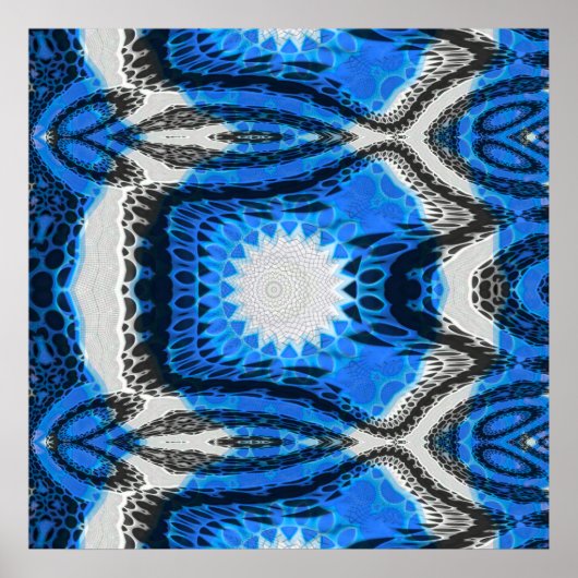 Poster Bleu atomique (Devant)