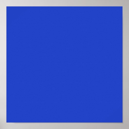 Poster Bleu bleu (couleur solide) (Devant)