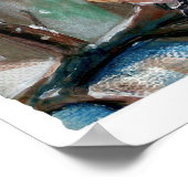 Poster Bleu bleu de l'Est Imprimer (Coin)