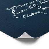 Poster Bleu | Brevet de moteur à combustion interne (Coin)