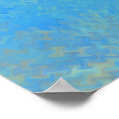 Poster Bleu brillant marbré Art (Coin)