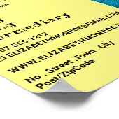 Poster Bleu Brosse, Concessionnaire d'art, Galerie Public (Coin)