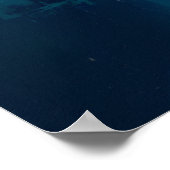 Poster Bleu Brumeux (Coin)