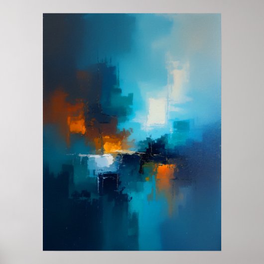 Poster Bleu Brumeux (Devant)