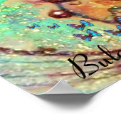 POSTER BLEU BUTTERFLY (Coin)