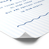 Poster Bleu capricieux dans la mémoire aimante (Coin)