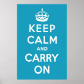 Poster Bleu caraïbe (Devant)