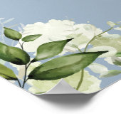 Poster Bleu C'Est Un Garçon Panneau Baby shower Vert (Coin)