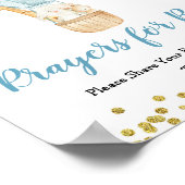 Poster Bleu Chaud Balloon Prières pour Baby Sign (Coin)