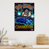 Poster bleu Chevy Camaro SS (Cuisine)