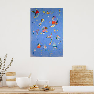 Poster Bleu ciel Kandinsky