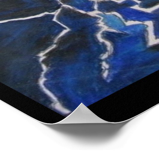 Poster bleu clair (Coin)