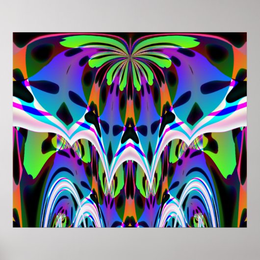 Poster bleu clair Ruffle (Devant)