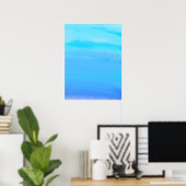 Poster Bleu comme l'art abstrait du ciel (Bureau à domicile)