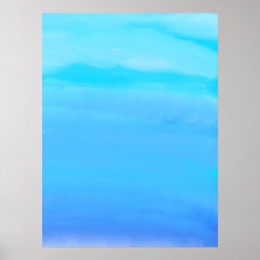 Poster Bleu comme l'art abstrait du ciel (Devant)
