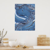 Poster Bleu complexe (Cuisine)