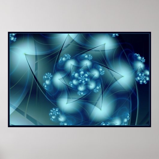 Poster Bleu cool (Devant)