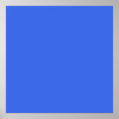 Poster Bleu (couleur solide) (Devant)