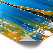 Poster bleu dame (Coin)