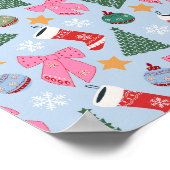 Poster Bleu de Noël (Coin)