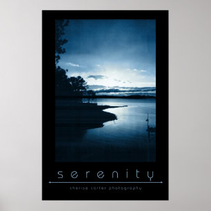 Poster Bleu de sérénité
