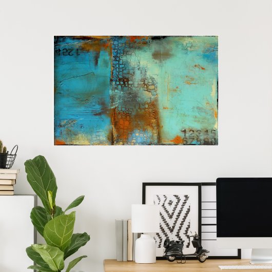 Poster Bleu deja (Bureau à domicile)