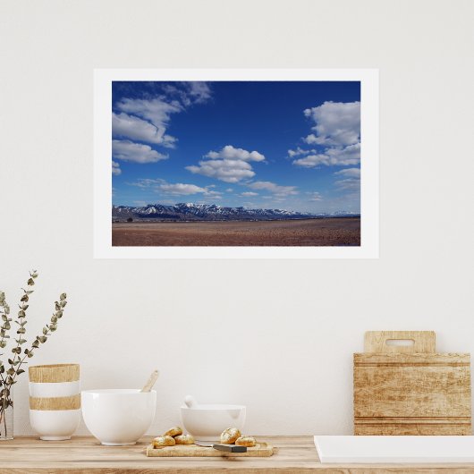 Poster bleu désert (Cuisine)