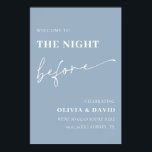 Poster Bleu Doux La Nuit Avant Le Dîner De La Répétition<br><div class="desc">Élevez votre dîner de répétition avec notre élégant Dusty Blue La nuit avant le dîner de répétition signe. Avec son arrière - plan bleu poussiéreux et ses délicates touches florales, ce panneau ajoute une touche de classe à tout décor. La typographie de bon goût guide les clients sans problème tout...</div>