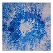 Poster Bleu éclat (Devant)