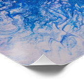 Poster Bleu éclat (Coin)