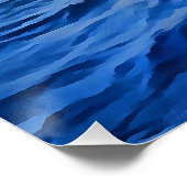 Poster Bleu Egéen Marmaris Turquoise Côte Peinture (Coin)