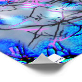 Poster bleu électrique (Coin)