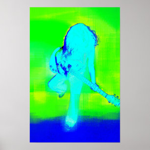 Poster bleu électrique