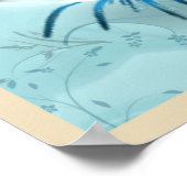 Poster Bleu en face (Coin)