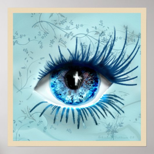 Poster Bleu en face (Devant)