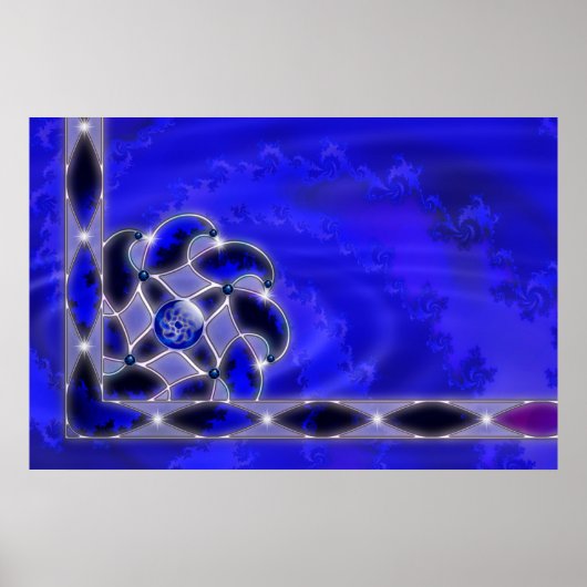 Poster Bleu en mer (Devant)