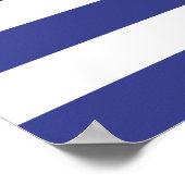 Poster Bleu et blanc (Coin)