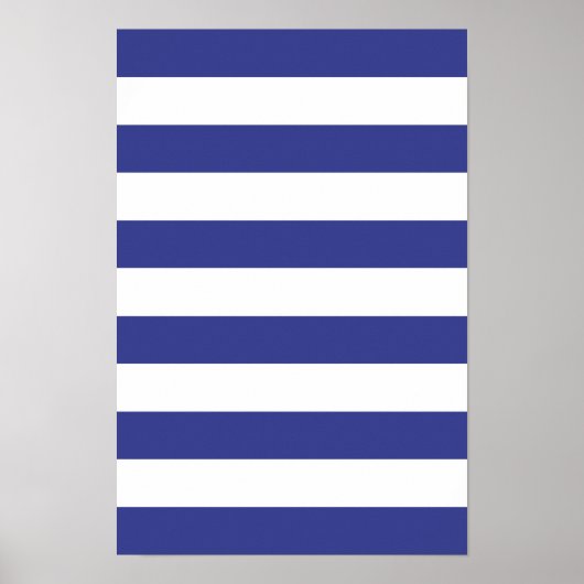 Poster Bleu et blanc (Devant)