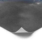 Poster Bleu et blanc (Coin)