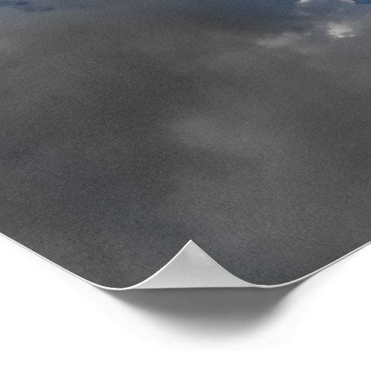 Poster Bleu et blanc (Coin)