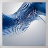 Poster Bleu et blanc (Devant)